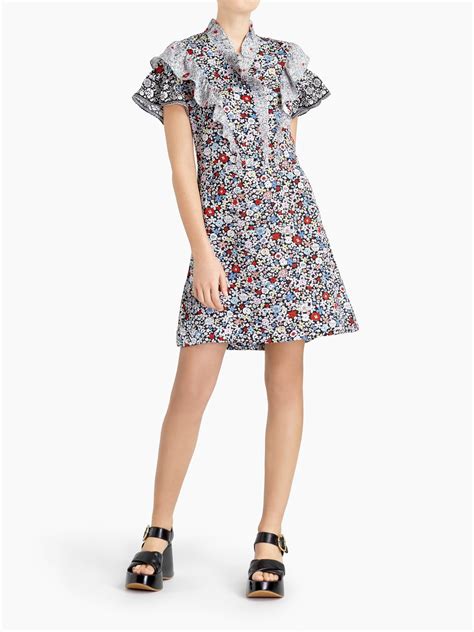 see by chloe floral dress|see by chloe denim.